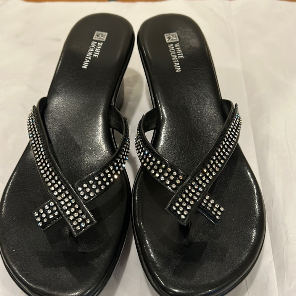 White Mountain Studded Sandals Size 9m